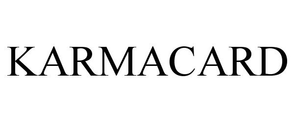 Trademark Logo KARMACARD