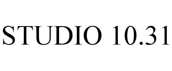Trademark Logo STUDIO 10.31