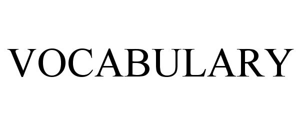 Trademark Logo VOCABULARY