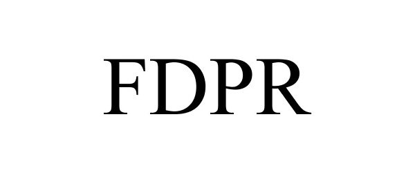 Trademark Logo FDPR