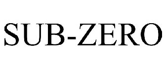 Trademark Logo SUB-ZERO
