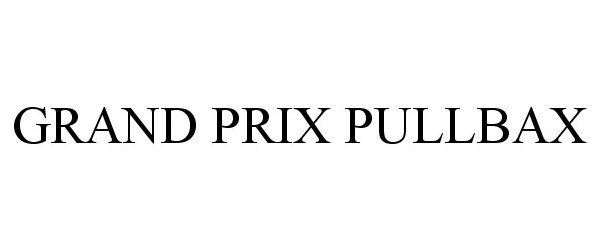  GRAND PRIX PULLBAX