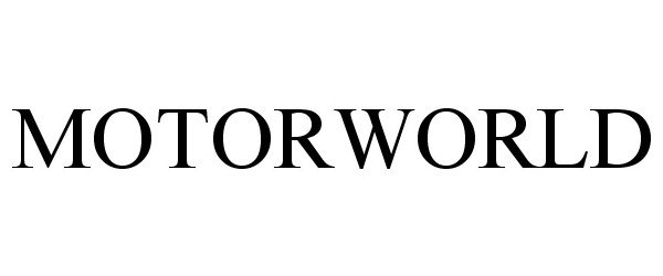Trademark Logo MOTORWORLD