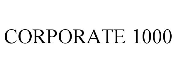 Trademark Logo CORPORATE 1000