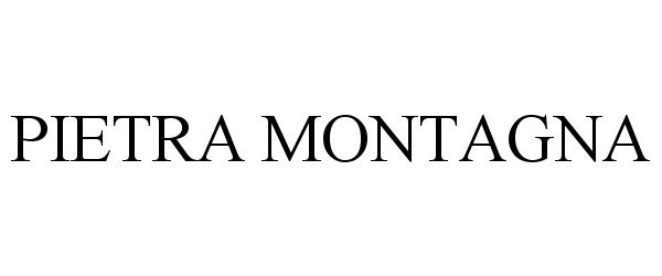 Trademark Logo PIETRA MONTAGNA