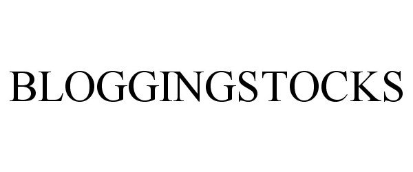 Trademark Logo BLOGGINGSTOCKS