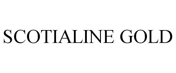 Trademark Logo SCOTIALINE GOLD