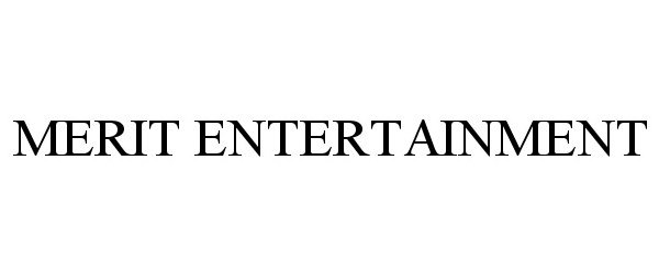Trademark Logo MERIT ENTERTAINMENT