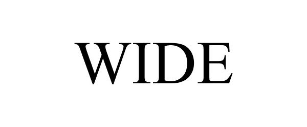 Trademark Logo WIDE