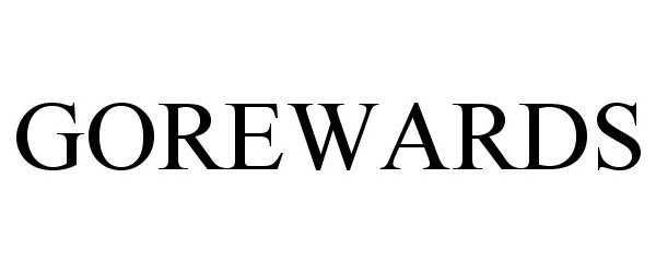 Trademark Logo GOREWARDS