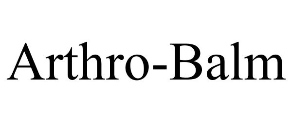 Trademark Logo ARTHRO-BALM