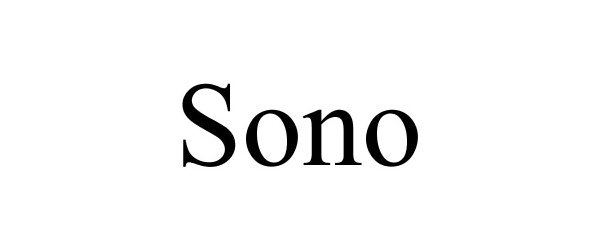 Trademark Logo SONO
