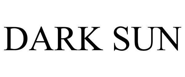 Trademark Logo DARK SUN