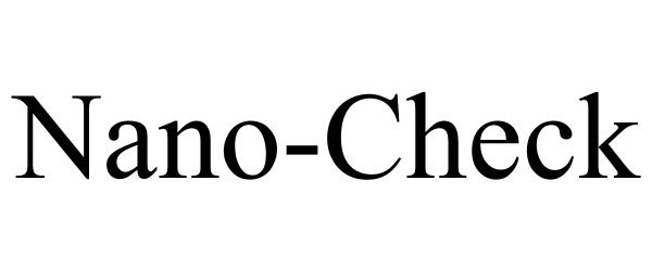 Trademark Logo NANO-CHECK