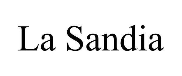 Trademark Logo LA SANDIA