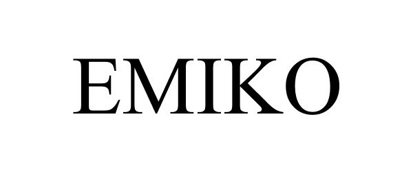 Trademark Logo EMIKO