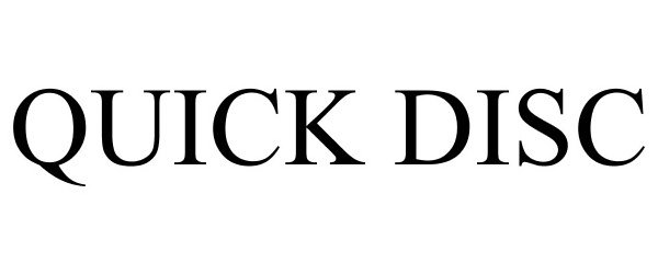 Trademark Logo QUICK DISC