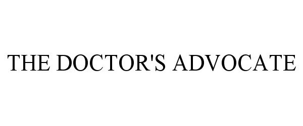  THE DOCTOR'S ADVOCATE