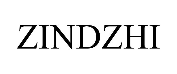 Trademark Logo ZINDZHI