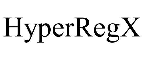 Trademark Logo HYPERREGX