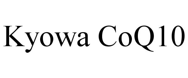 Trademark Logo KYOWA COQ10