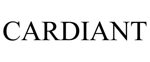 Trademark Logo CARDIANT
