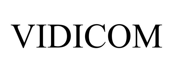 Trademark Logo VIDICOM
