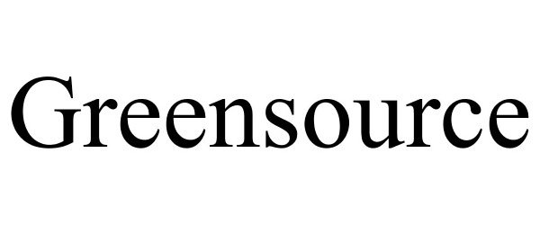 Trademark Logo GREENSOURCE