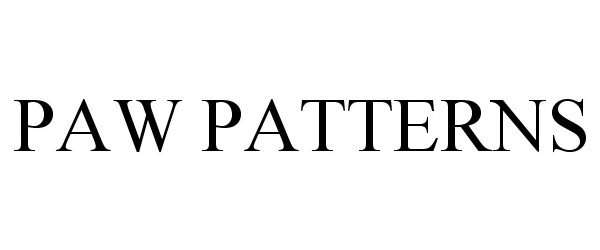  PAW PATTERNS