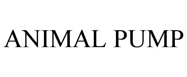Trademark Logo ANIMAL PUMP