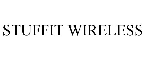 Trademark Logo STUFFIT WIRELESS