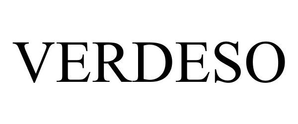 Trademark Logo VERDESO