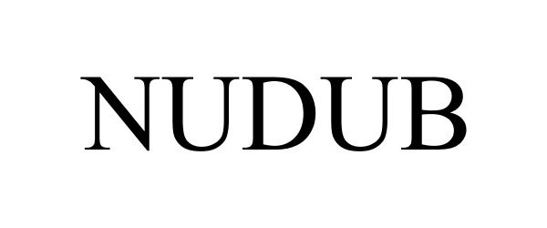 Trademark Logo NUDUB