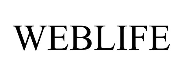 Trademark Logo WEBLIFE