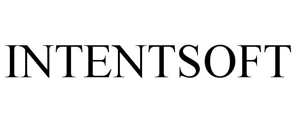 Trademark Logo INTENTSOFT