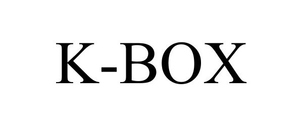 Trademark Logo K-BOX