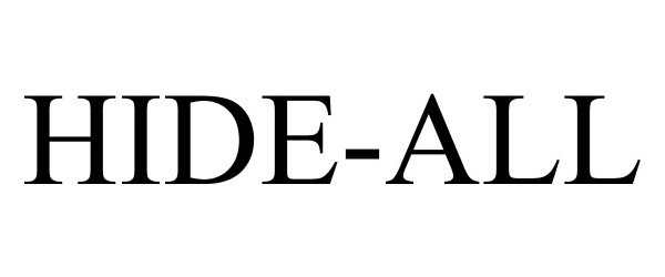 Trademark Logo HIDE-ALL