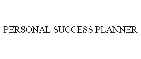  PERSONAL SUCCESS PLANNER