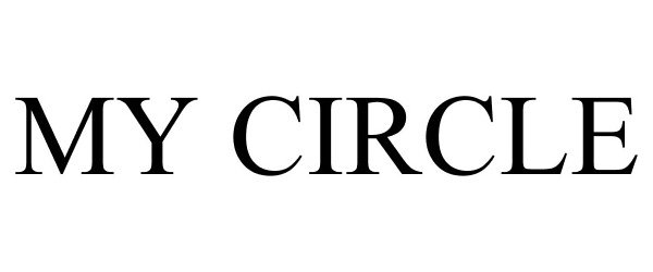 Trademark Logo MY CIRCLE