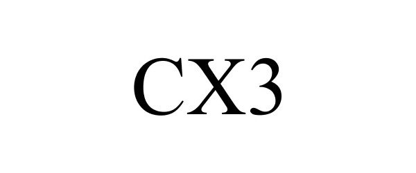 Trademark Logo CX3