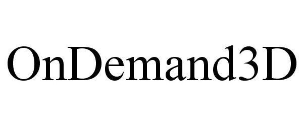 Trademark Logo ONDEMAND3D