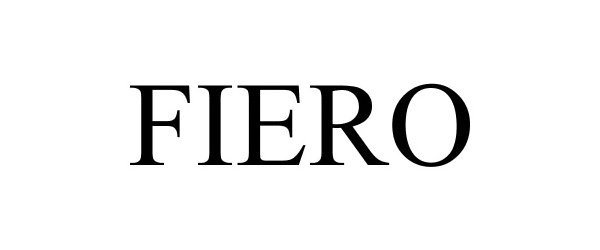 Trademark Logo FIERO