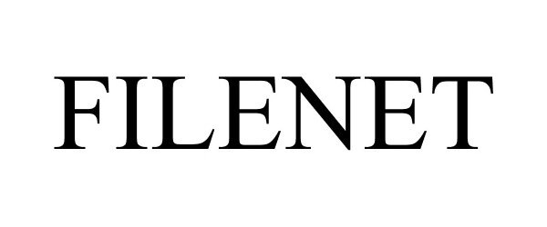 Trademark Logo FILENET