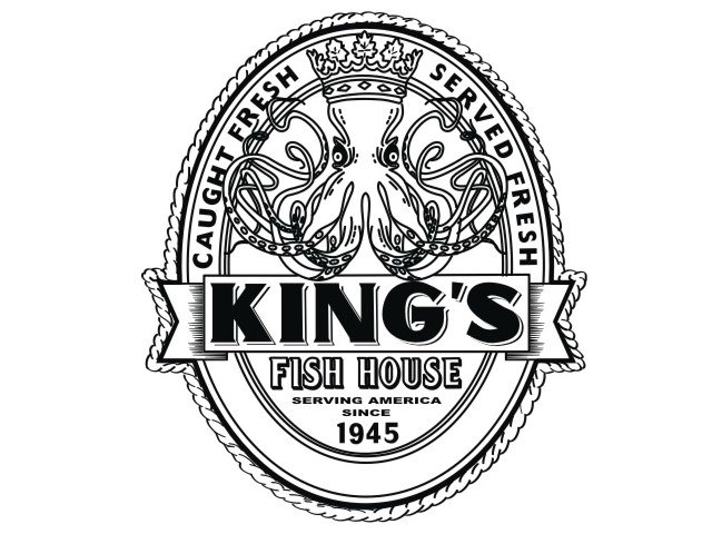  CAUGHT FRESH SERVED FRESH KING'S FISH HOUSE SERVING AMERICA SINCE 1945