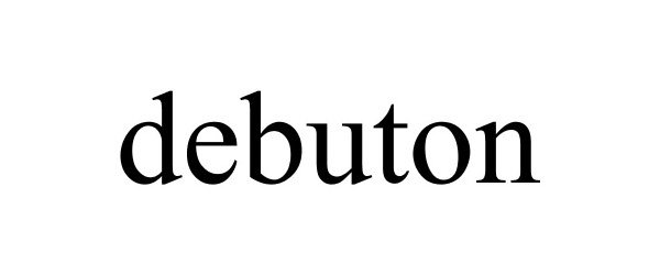 Trademark Logo DEBUTON