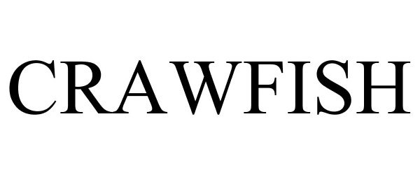 Trademark Logo CRAWFISH