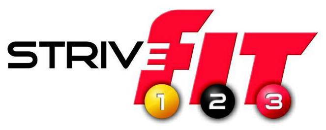 Trademark Logo 1 2 3 STRIVEFIT