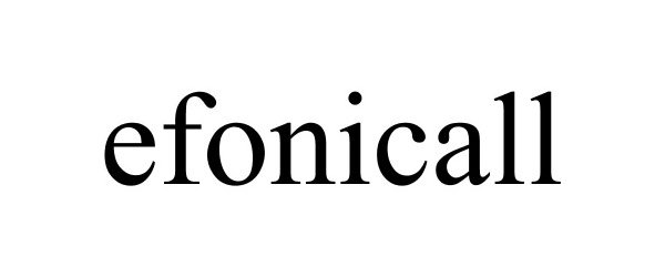 Trademark Logo EFONICALL