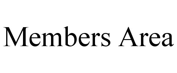 Trademark Logo MEMBERS AREA