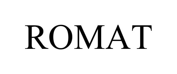 Trademark Logo ROMAT